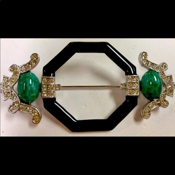 Vintage Art Deco Signed Brooch circa 1989 - Picture 4 of 9